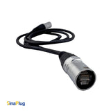 CAT6 UTP Ethernet Cable with SW8MC-A-2N Male Connector - 4 FT