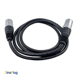 CAT6 UTP Ethernet Cable with SW8MC-A-2N Male Connector - 4 FT