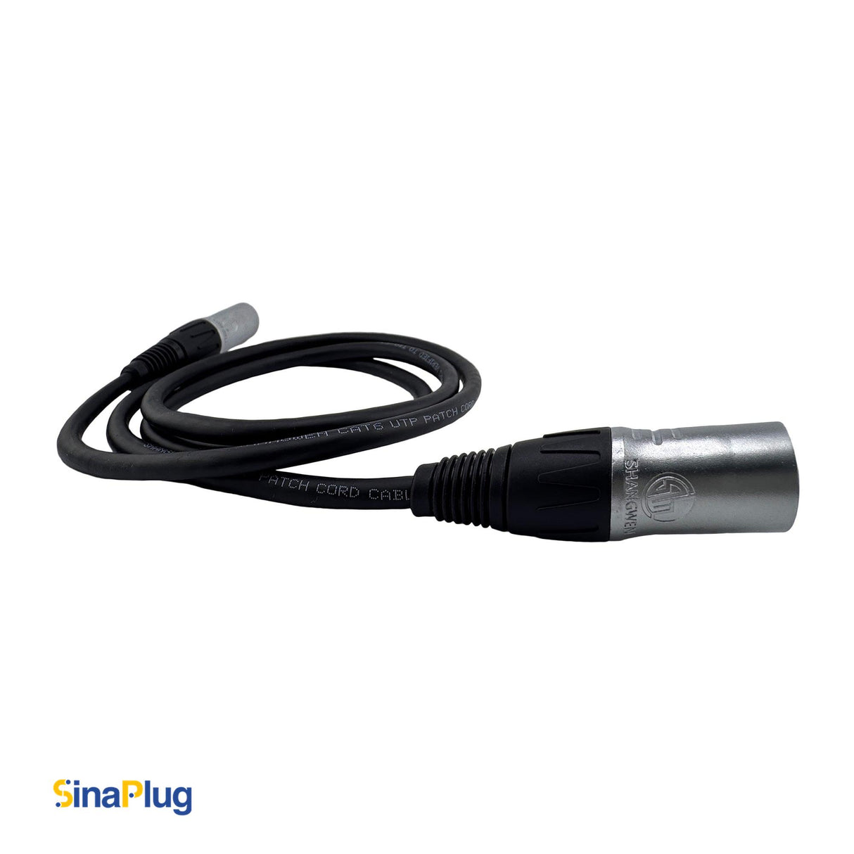 CAT6 UTP Ethernet Cable with SW8MC-A-2N Male Connector - 4 FT