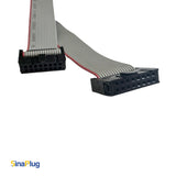Flat IDC Cable, Both Ends 16-pin  (2x8) 2.54mm Pitch Female Connector