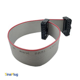 Flat IDC Cable, Both Ends 16-pin  (2x8) 2.54mm Pitch Female Connector