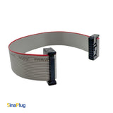 Flat IDC Cable, Both Ends 16-pin  (2x8) 2.54mm Pitch Female Connector