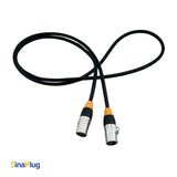 Shielded Network Cable with locking Seetronic SE8MC-05-New EtherCON connectors