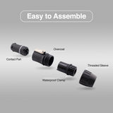 Seetronic SAC3FX Powercon Twist Locking Waterproof IP65/IP67 Female TR1 Power Connector 20A/300V fo Stage Light and LED Wall
