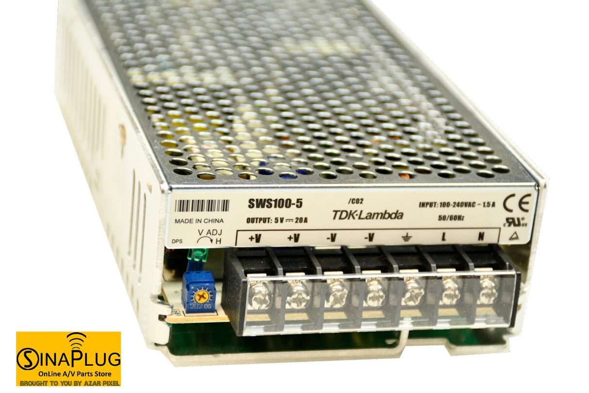 TDK LAMBDA SWS-100-5 Switching Power Supply Output 5Volts, 20Amps