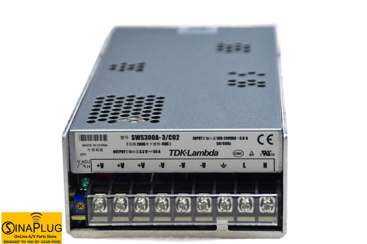 TDK LAMBDA SWS300A-3/CO2 Switching Power Supply 3.3Volts ,55Amps