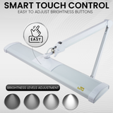 AZARPIXEL 3,900 Lumens Powerful Ultra Bright Professional LED Desk Lamp (Cool White Light, Dimming, White)