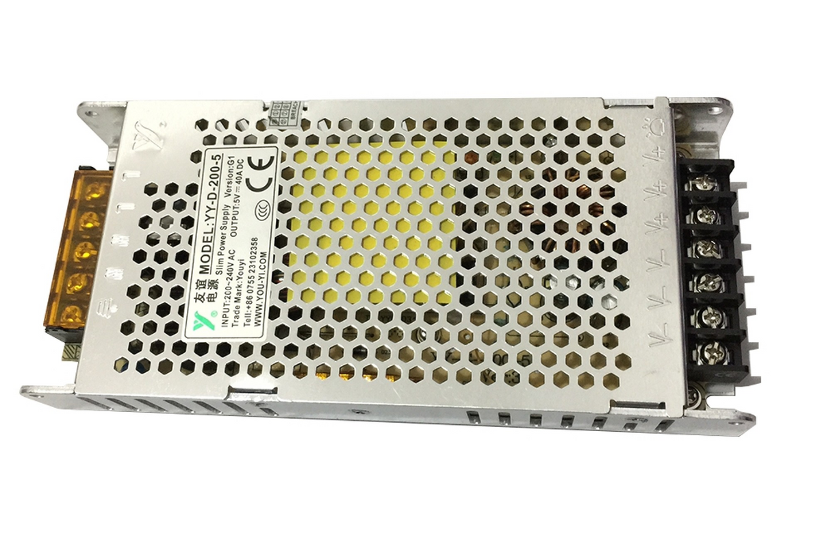 YOU-YI YY-D-200-5 5V40A 200W LED Power Supply