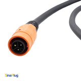Power Cable with locking PowerCON 3Pin Male-to-Male Connector (Compatible with Unilumin LED Panels)