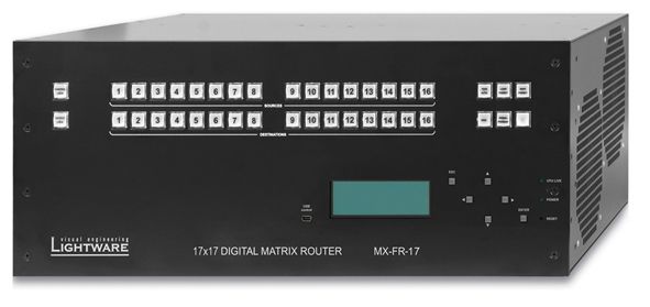 visual engineering Lightware MX-FR17 17x17 Digital Crosspoint Router