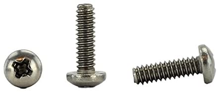 Stainless 4-40 x 3/8" (1/4" to 1-1/2" Available) Pan Head Machine Screws, Full Thread, Phillips Drive, Stainless Steel 18-8, Machine Thread (4-40 x 3/8") pack of 50