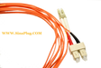 3M LC TO SC Duplex Multimode 50/125 Fiber Optic Cable (9.84ft) orange