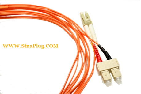 3M LC TO SC Duplex Multimode 50/125 Fiber Optic Cable (9.84ft) orange