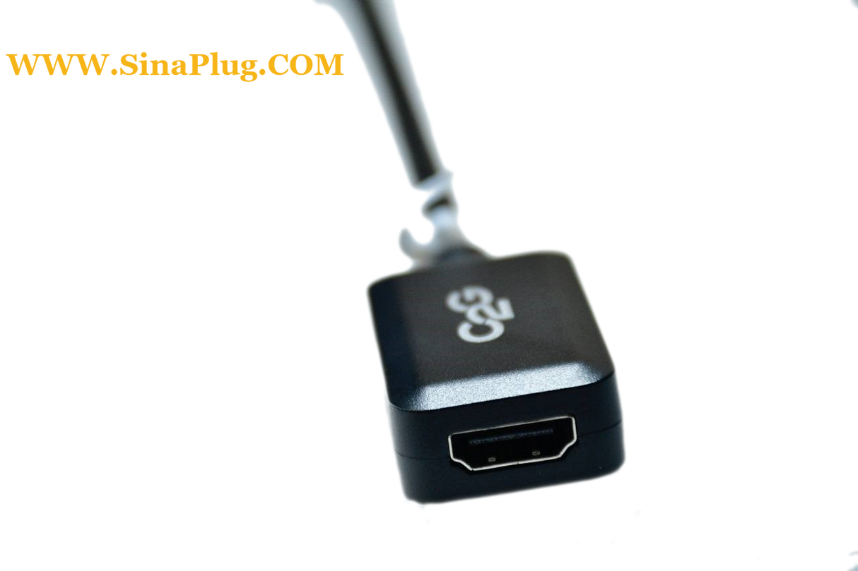 DisplayPort™ Male to HDMI Female Adapter Converter - Black- 8in