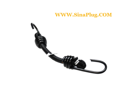 8''Bungee Cords with Hooks, Marine Grade Bungee Cords with 2 Hooks