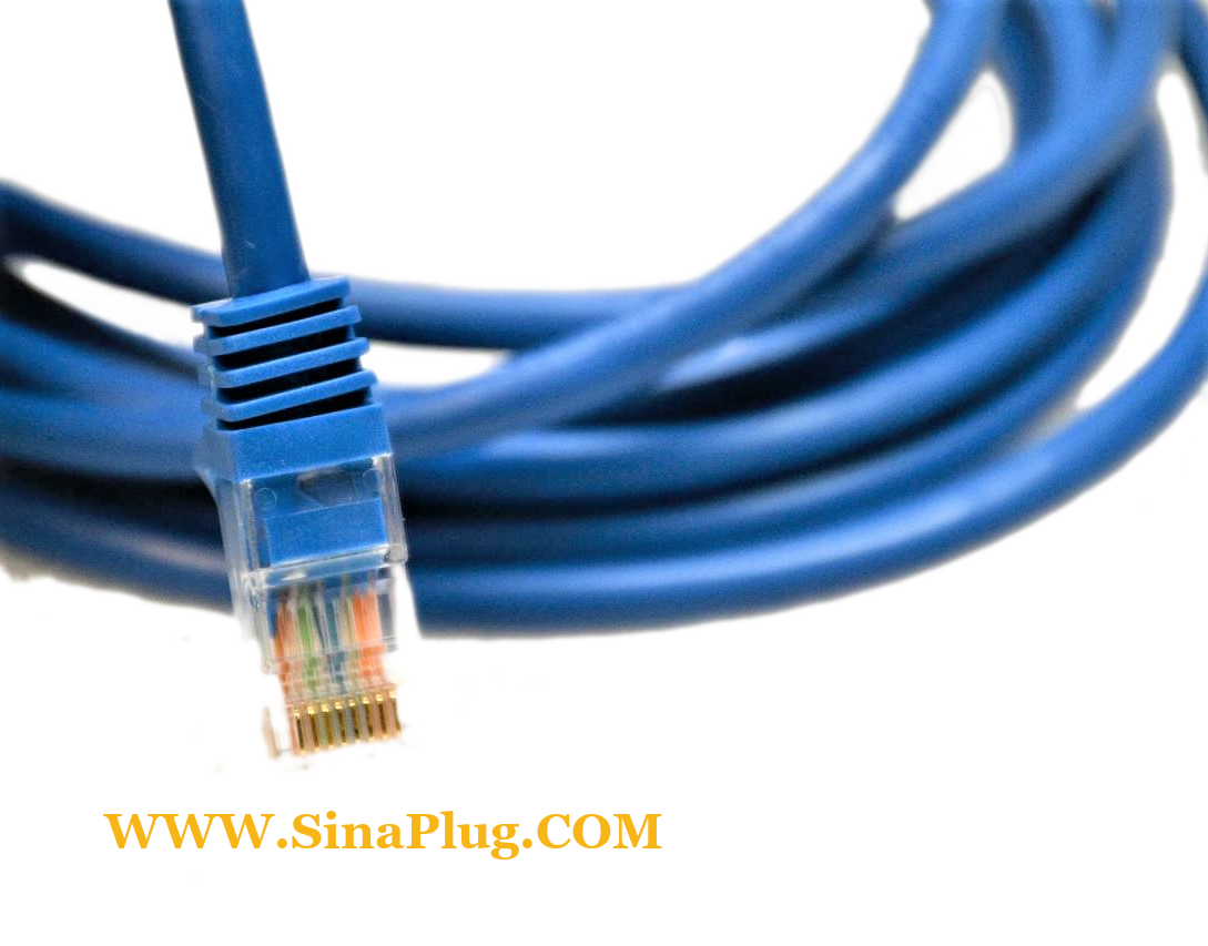 CAT6 bare copper UTP Snagless ethernet network cable blue 10 ft