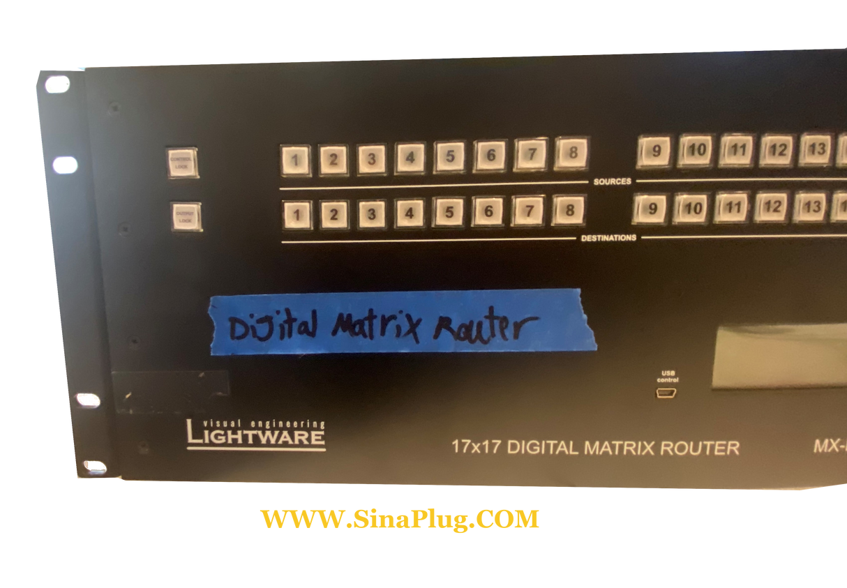 visual engineering Lightware MX-FR17 17x17 Digital Crosspoint Router