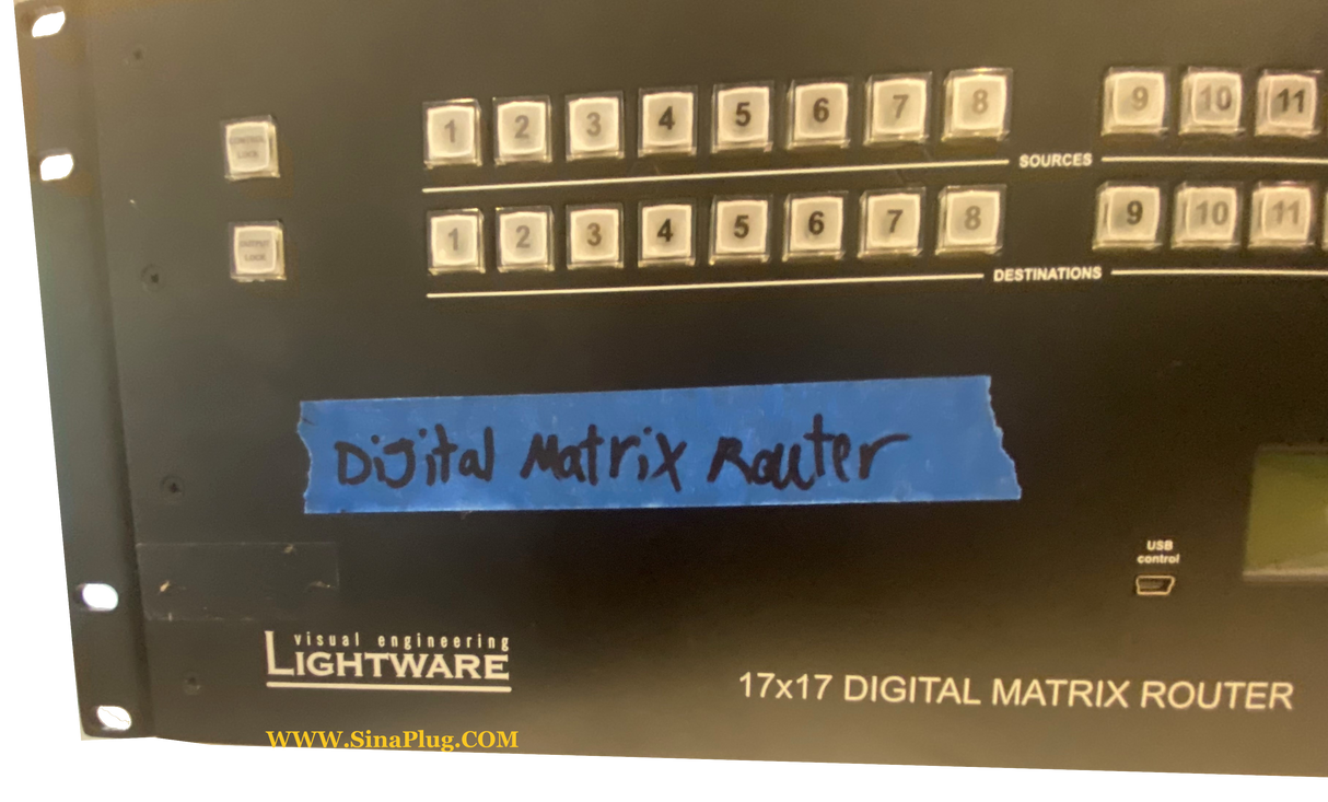 visual engineering Lightware MX-FR17 17x17 Digital Crosspoint Router