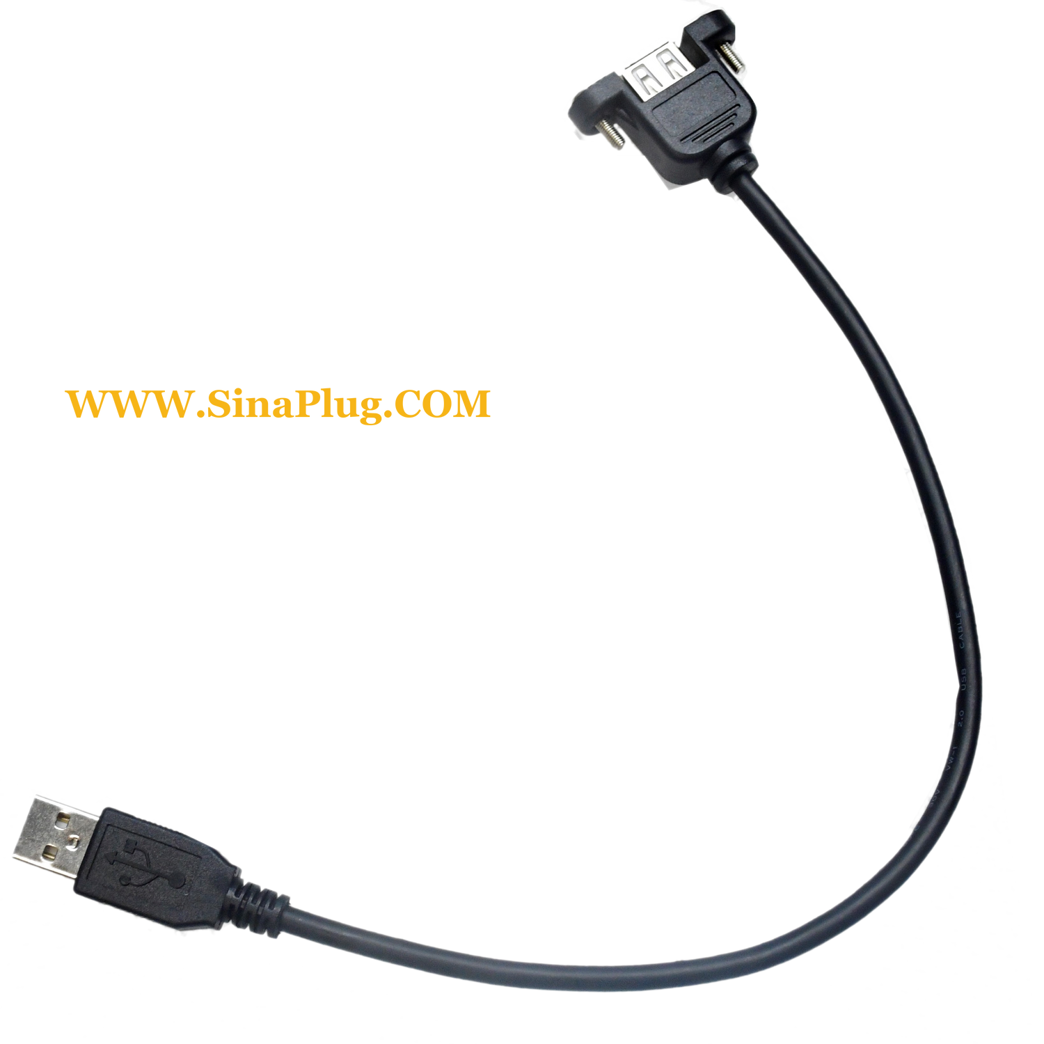 Panel Mount Usb Cable A Male To A Female Sinaplug