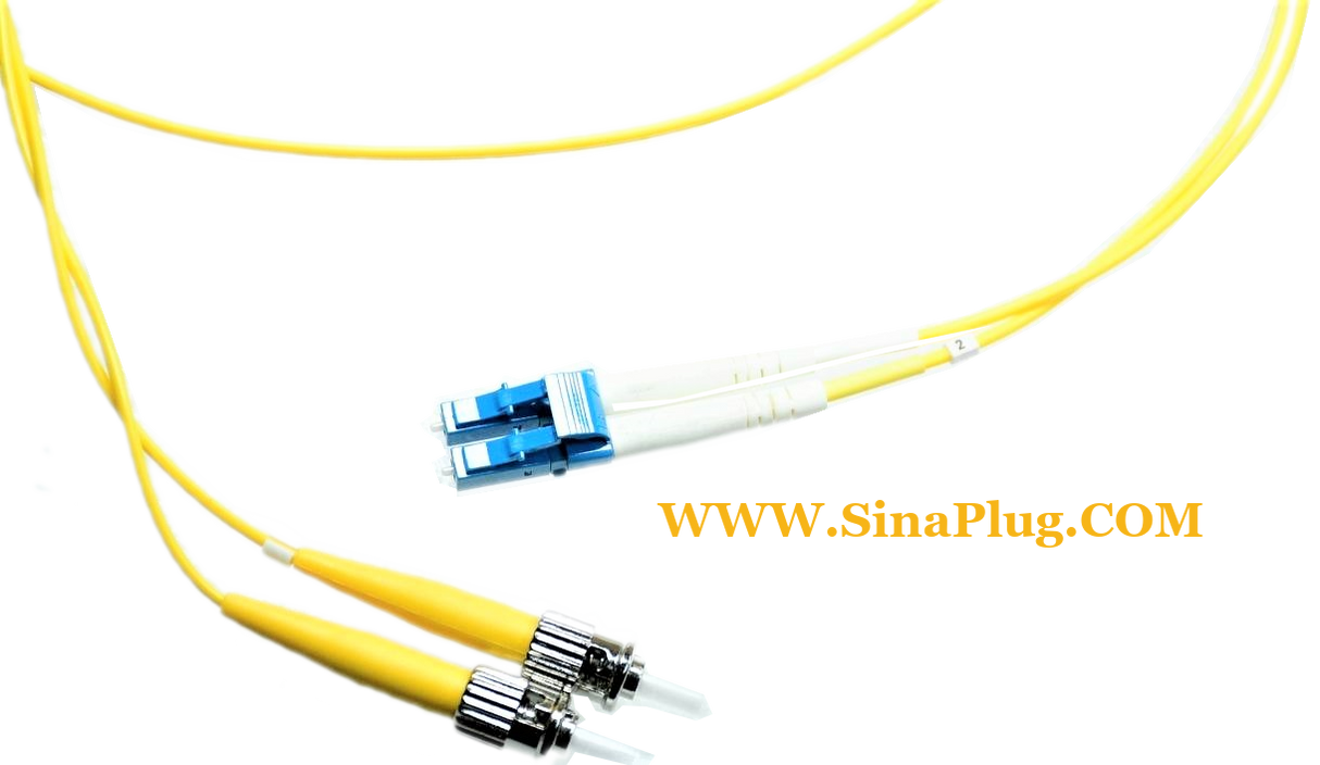 1M LC to ST Single mode Duplex-01, 9/125um UPC yellow