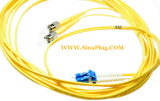 4M LC-ST single mode Duplx -04 yellow