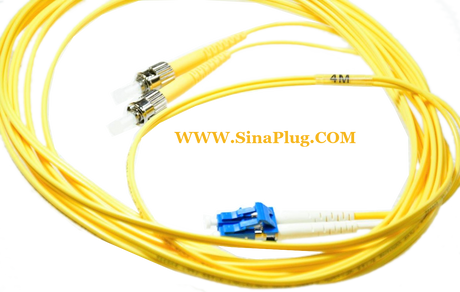 4M LC-ST single mode Duplx -04 yellow
