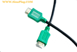 HIGH SPEED HDMI CABLE, GREEN-3FT ( high-speed HDMI cable, Digital Video with audio, 4k(M/M), Green connectors, 3 FT(0.91 m)
