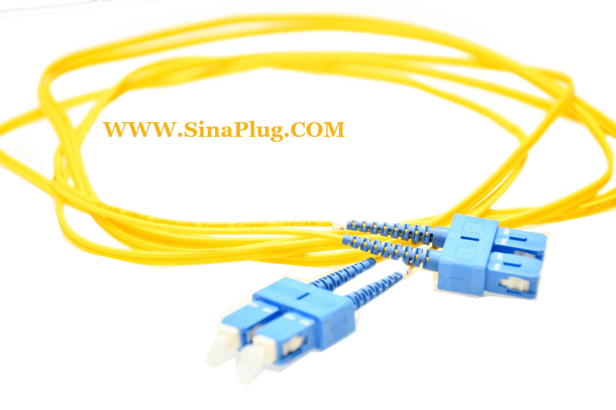 SC to SC, Single mode Duplex 9/125 Standard Connector yellow