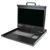 Startech.com 1U 17IN 1080P LCD RACK CONSOLE WITH FRONT USB HUB Part# RACKCONS17HD