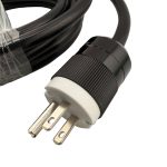 10 feet, NEMA 5-15P Male Power Cable to Seetronic SAC3FCA Connector