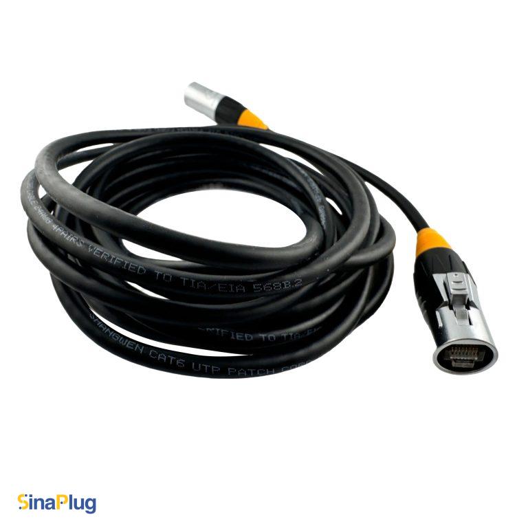 Outdoor CAT6 UTP Ethernet Cable with SW8MC-03-N Male Connector - 15 Feet