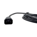 3-Pin Power Cable (14AWG): IEC C14 Male to Seetronic SAC3FX Connector - 10 Feet