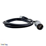 CAT6 UTP Ethernet Cable with SW8MC-A-2N Male Connector - 4 Feet