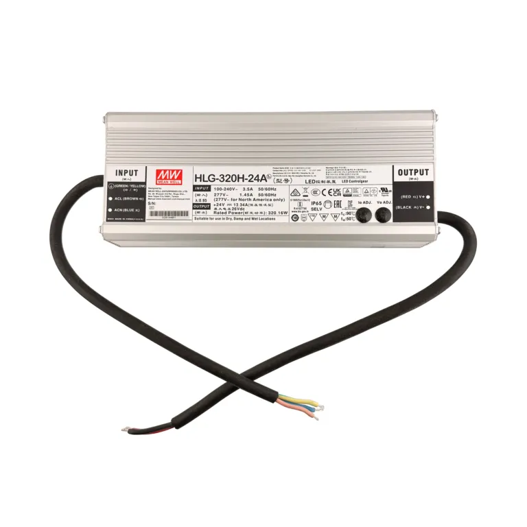 MEAN WELL HLG-320H-24A LED Driver Power Supply (24V, 13.34A)
